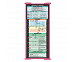 WhiteCoat Clipboard® Trifold - Pink Respiratory Therapy Edition